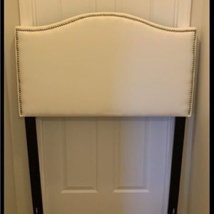 White Dorm Headboard